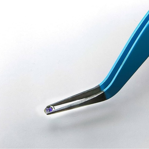 NEW 5-Piece Stainless Steel Curved Craft Tweezers Set - Picture 2 of 3